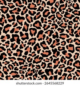 leopard skin seamless print. vector print for clothes or print