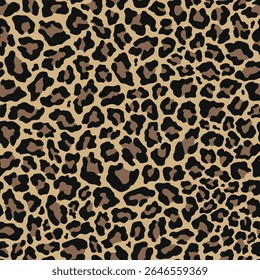 leopard skin seamless print. vector print for clothes or print	