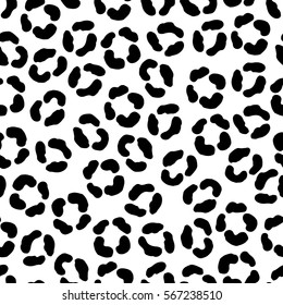 Leopard skin. Seamless vector pattern