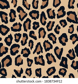 leopard skin seamless vector print