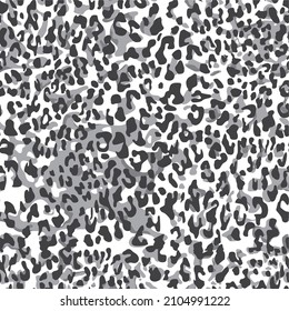 Leopard skin spots seamless pattern. Camo. Modern print for fabric and clothing. Vector