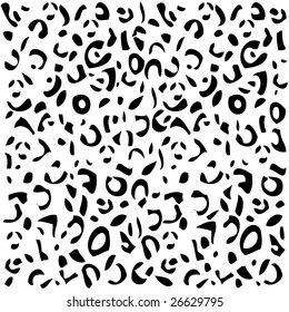 leopard skin texture, pattern, background vector illustration