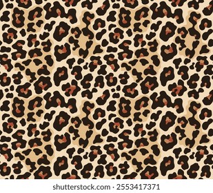 leopard skin texture pattern seamless vector background. leopard camouflage design