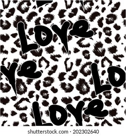 Leopard skin texture. Leopard print pattern. Vector illustration.