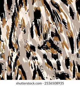 leopard skin texture seamless pattern