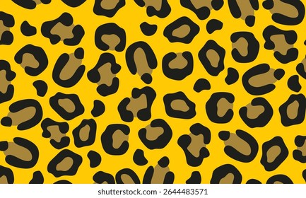 Leopard skin texture seamless pattern. Vector leopard skin texture set for fashion print design, fabric, textile, wrapping paper, background, wallpaper