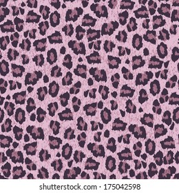 Leopard skin texture. Vector seamless pattern