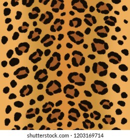 Leopard skin vector seamless pattern