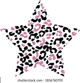 leopard slogan heart graphic favorite color