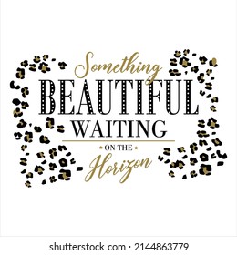 Leopard Slogan Tshirt Print Design