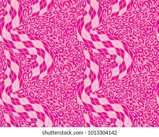 Leopard and snake pattern, print, vector, illustration, seamless, wallpaper, background, texture