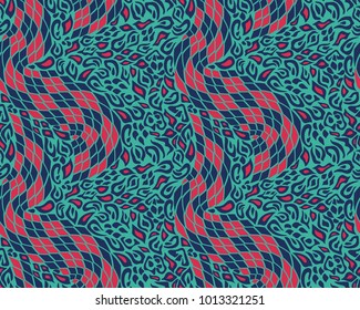 Leopard and snake pattern, print, vector, illustration, seamless, wallpaper, background, texture