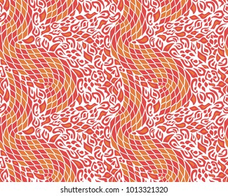 Leopard and snake pattern, print, vector, illustration, seamless, wallpaper, background, texture