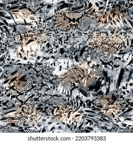 

leopard snake tangled background pattern