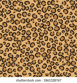 Ilustración del vector de patrón de patrón de piel animal en los puntos leopardo 