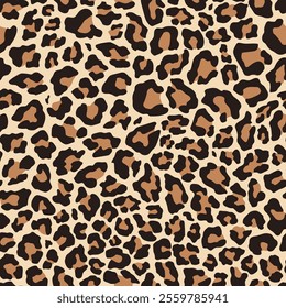 leopard spots on clothing or print. vector seamless pattern 