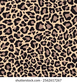 leopard spots on clothing or print. vector seamless pattern 	