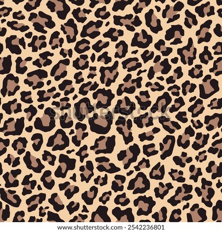 leopard spots on clothing or print. vector seamless pattern 