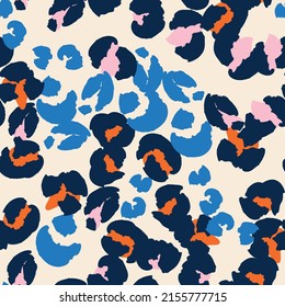 Leopard spots seamless pattern design