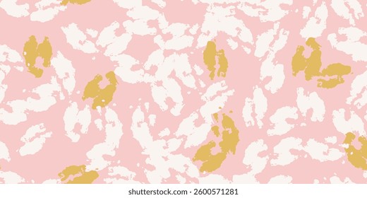 Leopard spots seamless pattern design in vector. Trendy colors