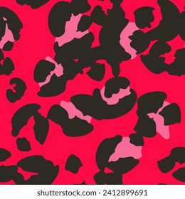 Los manchas leopardo diseñan a la perfección el diseño de la moda en vectores. Colores de moda. Fondo, impresión, ilustración