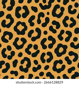 Manchas de leopardo. Impresión sin costuras para la ropa o la impresión. Vector impreso.
