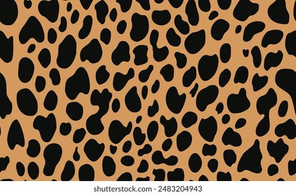 
leopard spots vector pattern seamless fashionable print for textiles