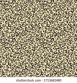 Leopardo estampado. Textura vectorial sin fisuras de color.