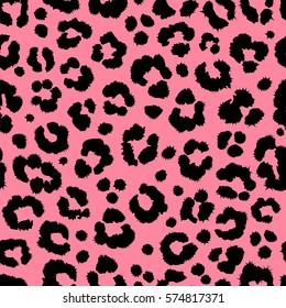 leopard texture pattern repeating seamless pink black fur print skin