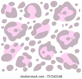 Leopard texture, Pink and gray colors