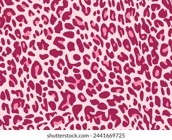 Leopard texture pink print seamless pattern fashion design
