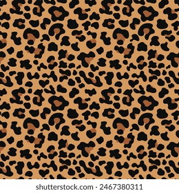 
leopard texture seamless background vector illustration, modern fashion print