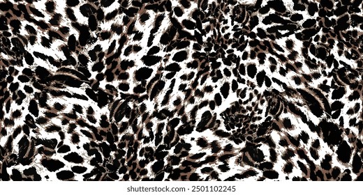 Leopard Textur nahtloses Stoffmuster