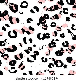 Leopard texture, leopard skin. Vector