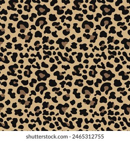 
Leopard texture vector background, cat skin, stylish modern pattern