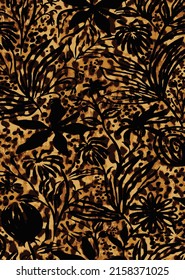 Leopard texture. Vector leopard skin texture. Wild Jaguar trendy pattern. 
