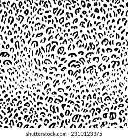 Leopard thin round pattern. Fashion industry design motifs