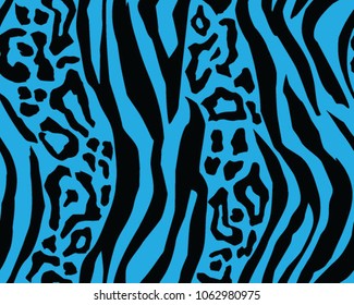 Leopard and tiger pattern, print, vector, illustration, seamless, wallpaper, background, texture