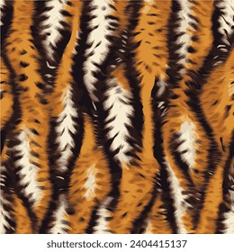 LEOPARD AND TIGER SKIN PATTERN BRUSHED STYLE