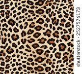 Leopard trendy pattern background. Fashionable wild animal cheetah skin natural texture fabric for fashion print design, banner, cover, wallpaper. leopard vector seamless repeating stylish design.