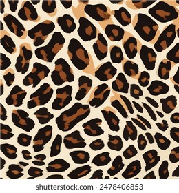 Leopard trendy pattern background. Fashionable wild animal cheetah skin natural texture for fashion print design, banner, cover, wallpaper. leopard vector seamless repeating stylish design.