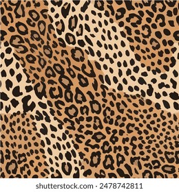 Leopard trendy pattern background. Fashionable wild animal cheetah skin natural texture for fashion print design, banner, cover, wallpaper. leopard vector seamless repeating stylish design.