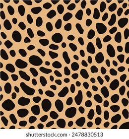Fondo de patrón de moda de leopardo. Tejido de textura natural de piel de guepardo animal salvaje de moda para diseño de estampado de moda, Anuncio, cubierta, Fondo de pantalla. Vector de leopardo sin fisuras que repite el diseño elegante.