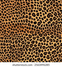 Leopard trendy pattern background. Fashionable wild animal cheetah skin natural texture fabric for fashion print design, banner, cover, wallpaper. leopard vector seamless repeating stylish design.