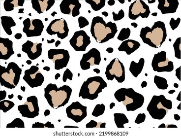 leopard vector design art patern seamless repeating