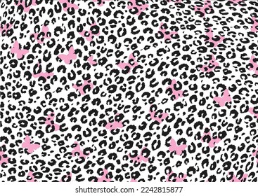 leopard vector design hand drawn design seamless repeating