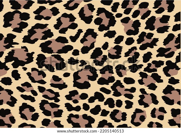 Leopard Vector Design Hand Drawn Stock Vector (Royalty Free) 2205140513 ...