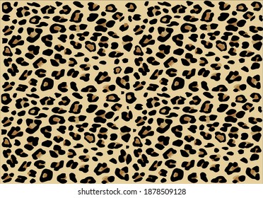 leopard vector design hand drawnseamless pattern design forfashion