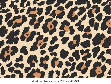 vector de diseño de leopardo dibujado a mano