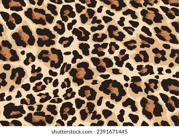 vector de diseño de leopardo dibujado a mano